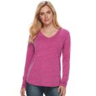 Women's Sonoma Goods For Life&trade; Essential V-neck Tee, Size: Large, Pink
