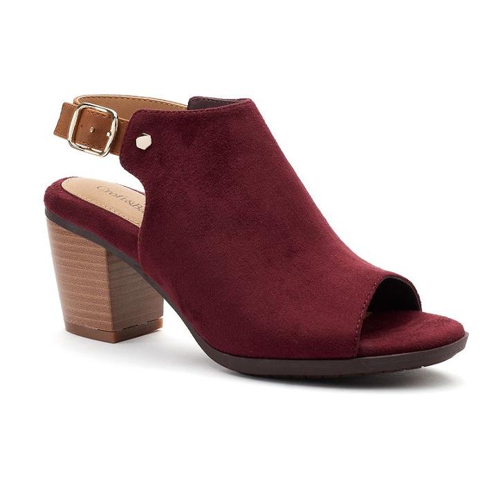 Croft & Barrow&reg; Sabrina Women's High Heel Mules, Size: Medium (9), Red
