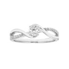 Lovemark 10k White Gold 1/5 Carat T.w. Diamond Promise Ring, Women's, Size: 8