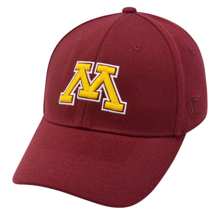 Adult Top Of The World Minnesota Golden Gophers One-fit Cap, Men's, Dark Red