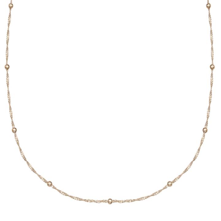 Primrose 14k Gold Over Silver Beaded Singapore Chain Necklace, Women's, Size: 18
