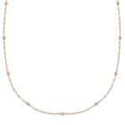 Primrose 14k Gold Over Silver Beaded Singapore Chain Necklace, Women's, Size: 18