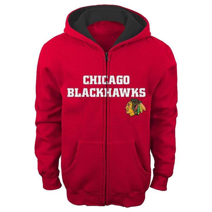 Boys 8-20 Reebok Chicago Blackhawks Stated Hoodie, Boy's, Size: Xl(18/20), Red