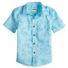 Boys 4-7x Sonoma Goods For Life&trade; Sharks Button Down Shirt, Size: 6, Dark Blue