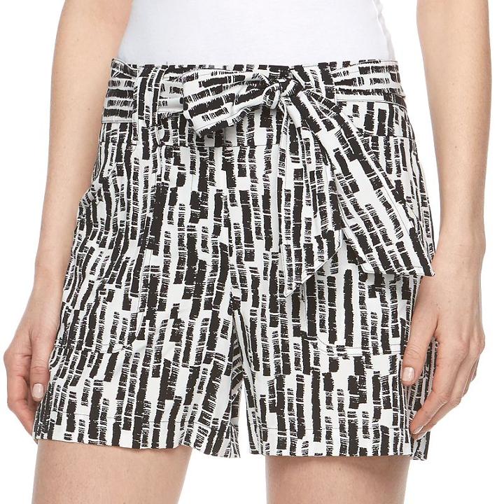 Women's Apt. 9&reg; Print Soft Shorts, Size: 16, Oxford