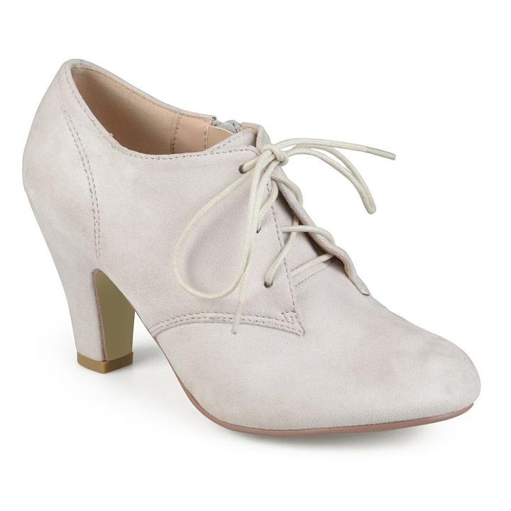 Journee Collection Leona Women's Oxford High Heels, Girl's, Size: 8.5, Grey