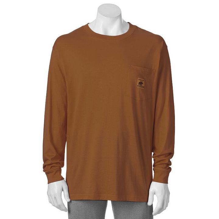 Men's Bear River Workwear Tee, Size: Large, Red/coppr (rust/coppr)