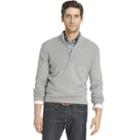 Men's Izod Hyannis Classic-fit Quarter-zip Sweater, Size: Small, Light Grey