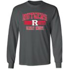 Men's Rutgers Scarlet Knights Splitter Tee, Size: Large, Grey (charcoal)