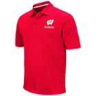Men's Campus Heritage Wisconsin Badgers Heathered Polo, Size: Large, Light Red