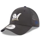 Adult New Era Milwaukee Brewers 9forty Perf Pivot Adjustable Cap, Black