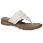 Naturalsoul By Naturalizer Jabour Women's Ruched Thong Sandals, Size: Medium (6.5), White
