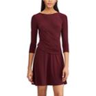 Women's Chaps Ruched Fit & Flare Dress, Size: Xs, Red