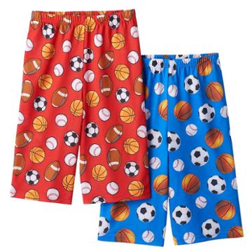 Boys 4-20 Up-late 2-pack Sports Ball Sleep Shorts, Boy's, Size: Medium, Multicolor