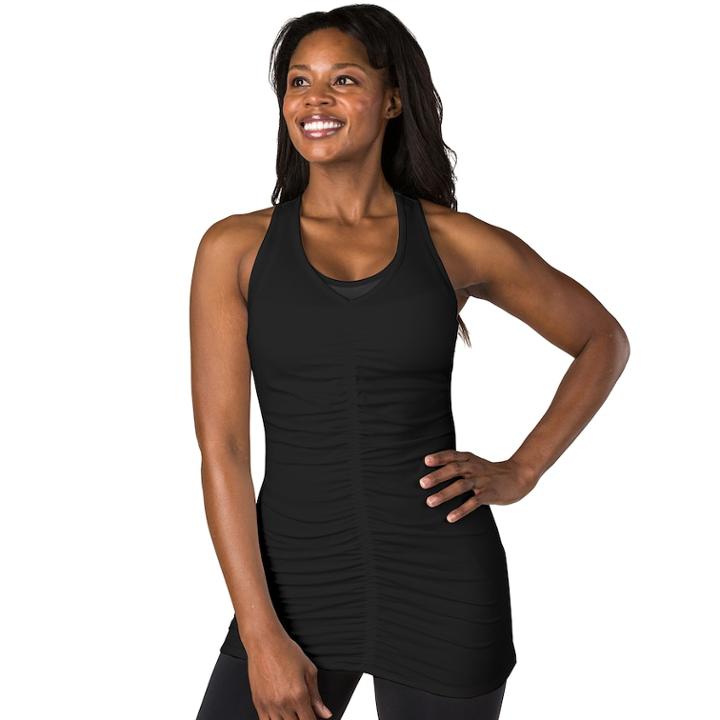 Women's Soybu Daydream Yoga Tunic Tank, Size: Small, Black