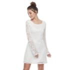 Juniors' Liberty Love Lace A-line Dress, Teens, Size: Medium, White