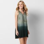 Women's Sonoma Goods For Life&trade; Dip-dyed Shift Dress, Size: Xxl, Lt Green