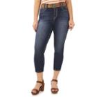Juniors' Plus Size Wallflower Legendary Capri Jeans, Girl's, Size: 16 W, Grey Other