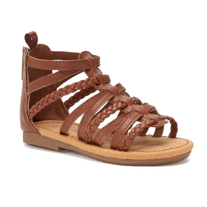 Carter's Smile 2 Toddler Girls' Gladiator Sandals, Size: 11, Brown