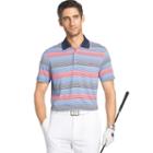 Izod, Men's Classic-fit Striped Performance Golf Polo, Size: Xxl, White Oth