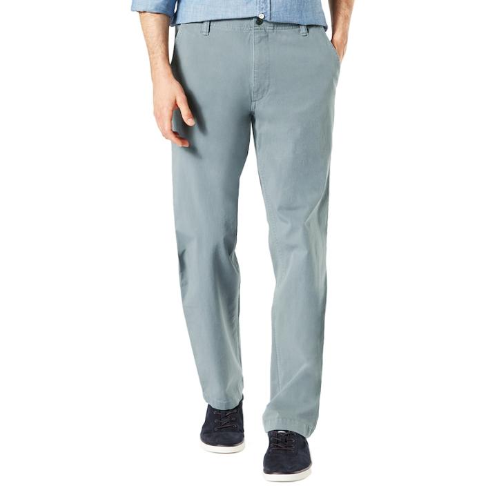 Men's Dockers&reg; Smart 360 Flex Straight-fit Downtime Khaki Pants D2, Size: 36x32, Lt Green