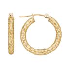 Everlasting Gold 10k Gold Openwork Hoop Earrings, Women's, Yellow