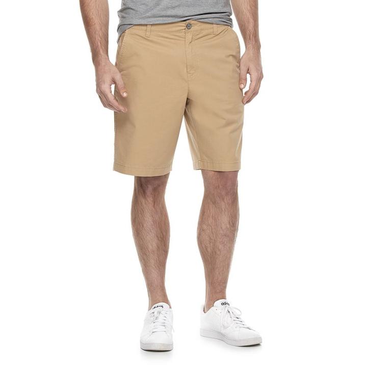 Men's Marc Anthony Slim-fit Stretch Flex-waistband Shorts, Size: 32, Med Beige