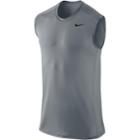 Big & Tall Nike Dri-fit Base Layer Fitted Cool Sleeveless Top, Men's, Size: Xxl Tall, Grey