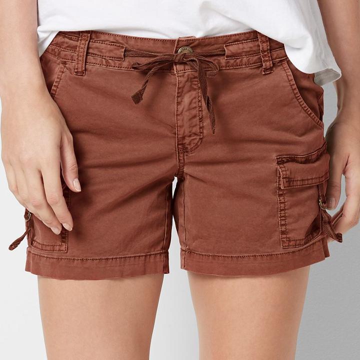 Women's Sonoma Goods For Life&trade; D-ring Utility Shorts, Size: 12, Dark Red