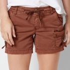 Women's Sonoma Goods For Life&trade; D-ring Utility Shorts, Size: 12, Dark Red
