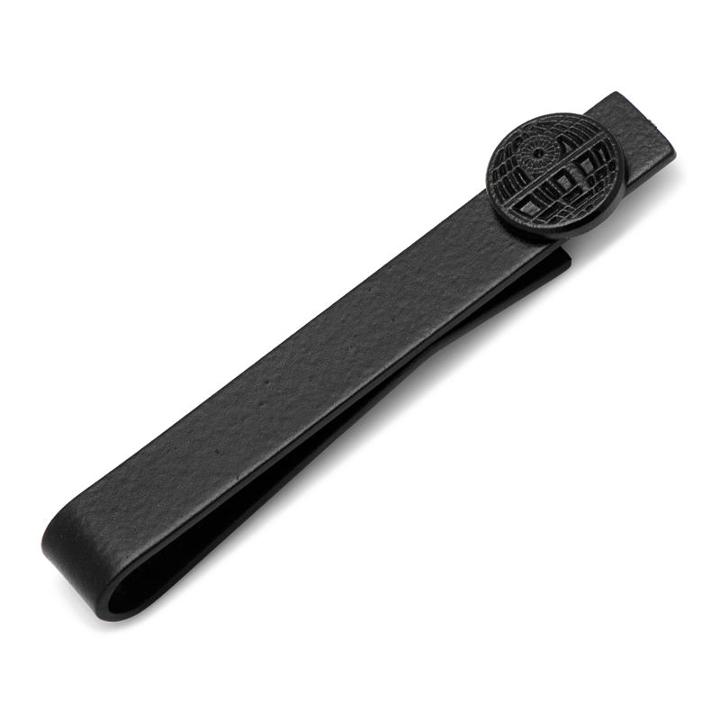 Star Wars Death Star Satin Black Tie Bar, Men's