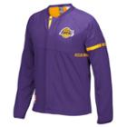 Men's Adidas Los Angeles Lakers On-court Henley Jacket, Size: Xxl, Purple