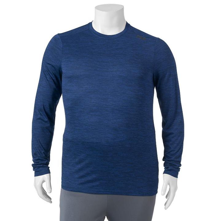 Big & Tall Fila Sport&reg; Tru-dry Space-dyed Performance Tee, Men's, Size: 4xb, Blue (navy)