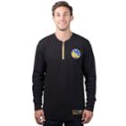 Men's Golden State Warriors 1/4-zip Thermal Tee, Size: Xl, Black