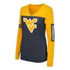 Women's Campus Heritage West Virginia Mountaineers Distressed Graphic Tee, Size: Xl, Dark Blue