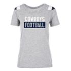 Women's Dallas Cowboys Rayna Football Tee, Size: Xxl, Grey