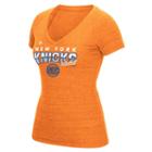 Women's Adidas New York Knicks Horizon Lines Tee, Size: Small, Orange