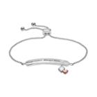 Silver Expressions By Larocks Always Sisters Always There Lariat Bracelet, Women's, White
