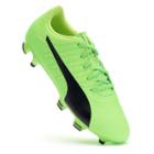 Puma Evopower Vigor 4 Firm-ground Jr. Grade School Boy's Soccer Cleats, Size: 5, Green