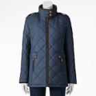 Women's Weathercast Quilted City Jacket, Size: Medium, Blue