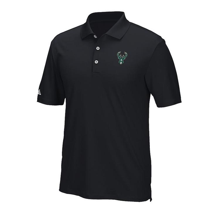 Men's Adidas Milwaukee Bucks Climacool Golf Polo, Size: Small, Multicolor
