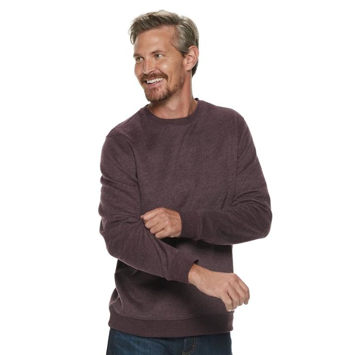 Men's Croft & Barrow&reg; Classic-fit Easy-care Fleece Pullover, Size: Xxl, Drk Purple