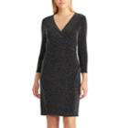 Women's Chaps Geometric Print Sheath Dress, Size: 2, Black