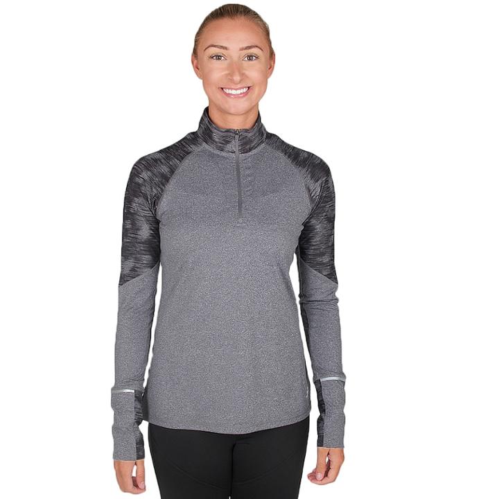 Women's Skechers Distance 1/4 Zip Pullover, Size: Small, Grey