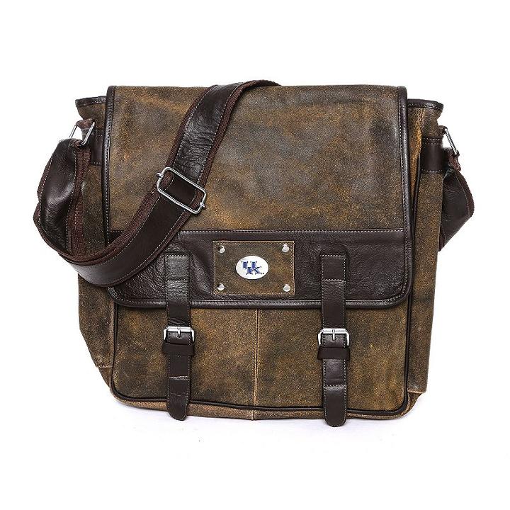 Kentucky Wildcats Executive Messenger Bag, Adult Unisex, Brown