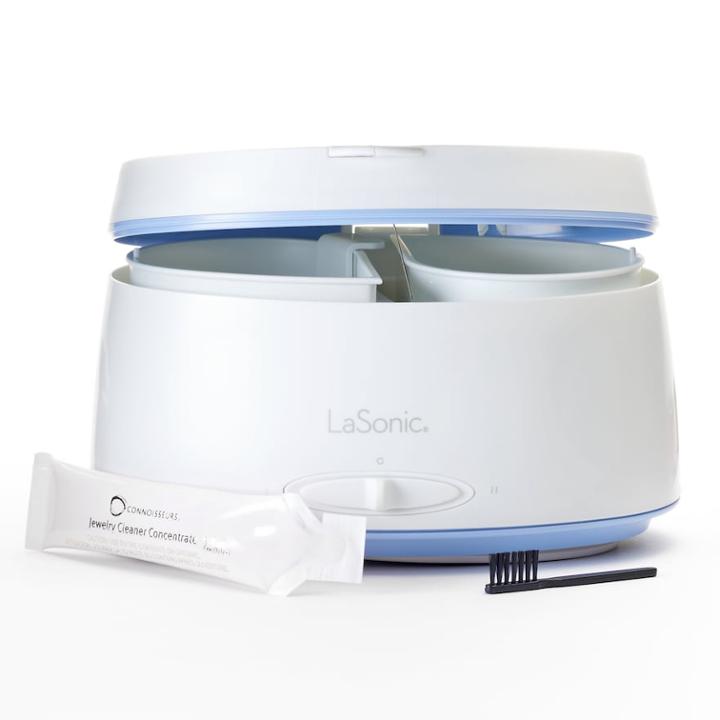 Connoisseurs Lasonic Twin Tank Jewelry Bath, White