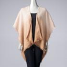Women's Simply Vera Vera Wang Dip-dyed Ruana, Dark Beige