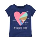 Girls 4-8 Carter's Favorite Things Graphic Tee, Size: 7, Blue