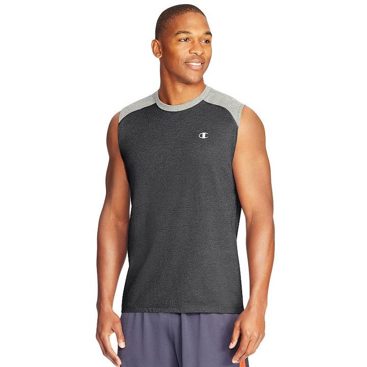 Men's Champion Vapor Muscle Tee, Size: Xl, Grey