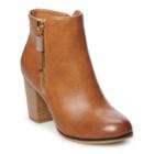 Apt. 9&reg; Timezone Women's High Heel Ankle Boots, Size: 6.5 Wide, Brown